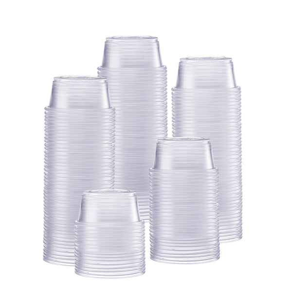[250 Count - 2 oz.] Plastic Disposable Portion Cups (No Lids) Souffle Cups…
