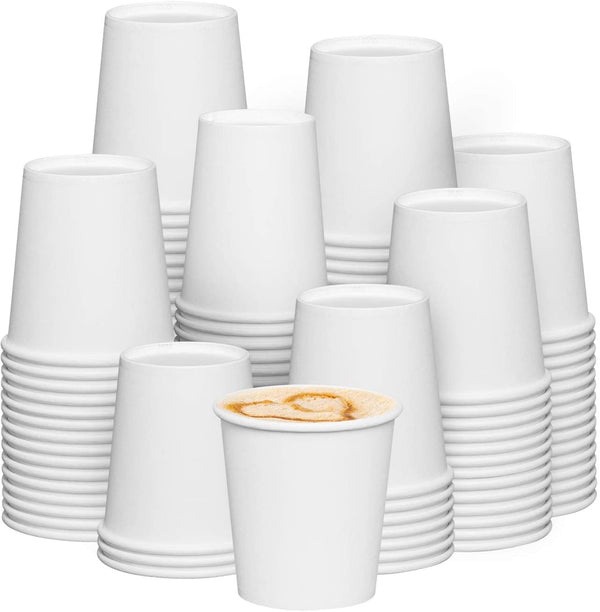 6 oz. White Paper Hot Coffee Cups