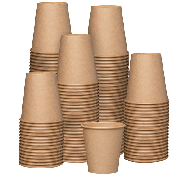 10 oz. Kraft Paper Hot Coffee Cups- Unbleached