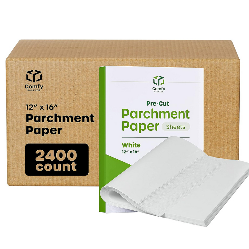 White Parchment Paper Sheets, Precut Parchment Baking Paper, Non