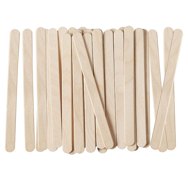 200 Count Popsicle Sticks Ice Cream Sticks Premium Natural Wooden Craft  Sticks 4.5 inch Tongue Depressors Wood Multi-Purpose Pop Sticks for DIY