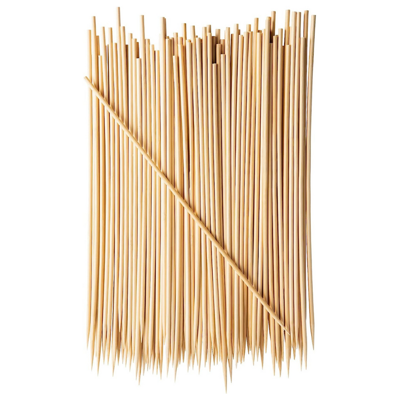 Comfy Package 12" Bamboo Shish Kabob/Kebab Skewer Wood Sticks for BBQs, Appetizers, Corn Dog, & Grilling