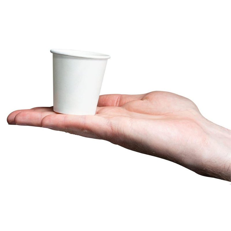 [Case of 3000] 3 oz. White Paper Cups, Small Disposable Bathroom, Espresso, Mouthwash Cups