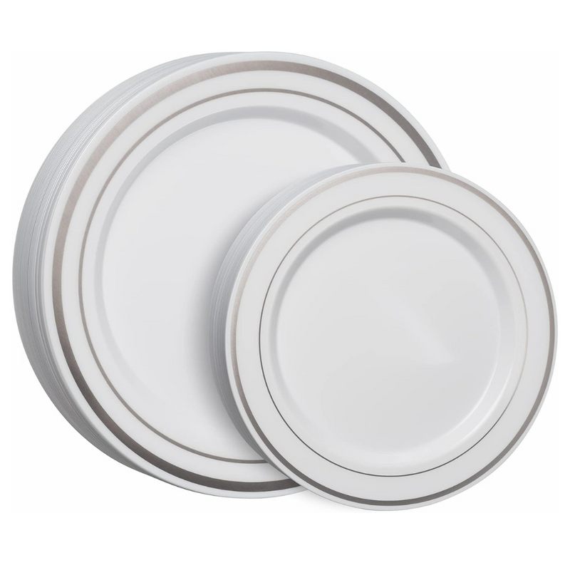 Comfy Package Rectangular Divided Plates Disposable Heavy Duty Paper Plates  Bulk, 125-Pack