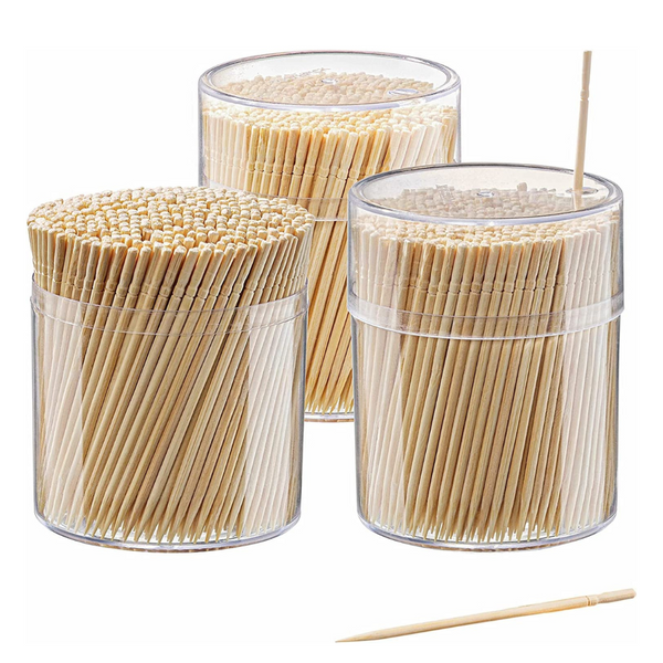 Bamboo Wooden Toothpicks Wood Round Single-Point Teeth Tooth Picks
