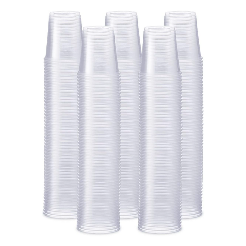 3 oz. Clear Plastic Cups, Small Disposable Bathroom, Espresso, Mouthwash Polypropylene Cups