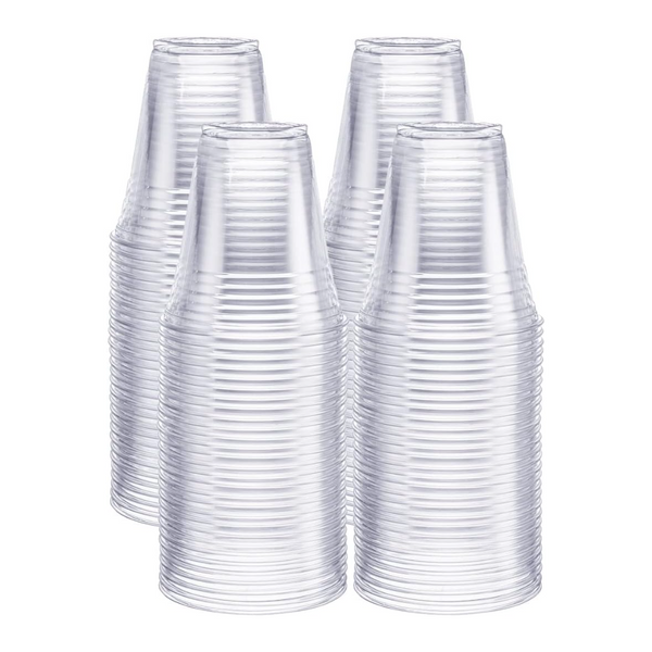 12 oz. Crystal Clear PET Plastic Cups