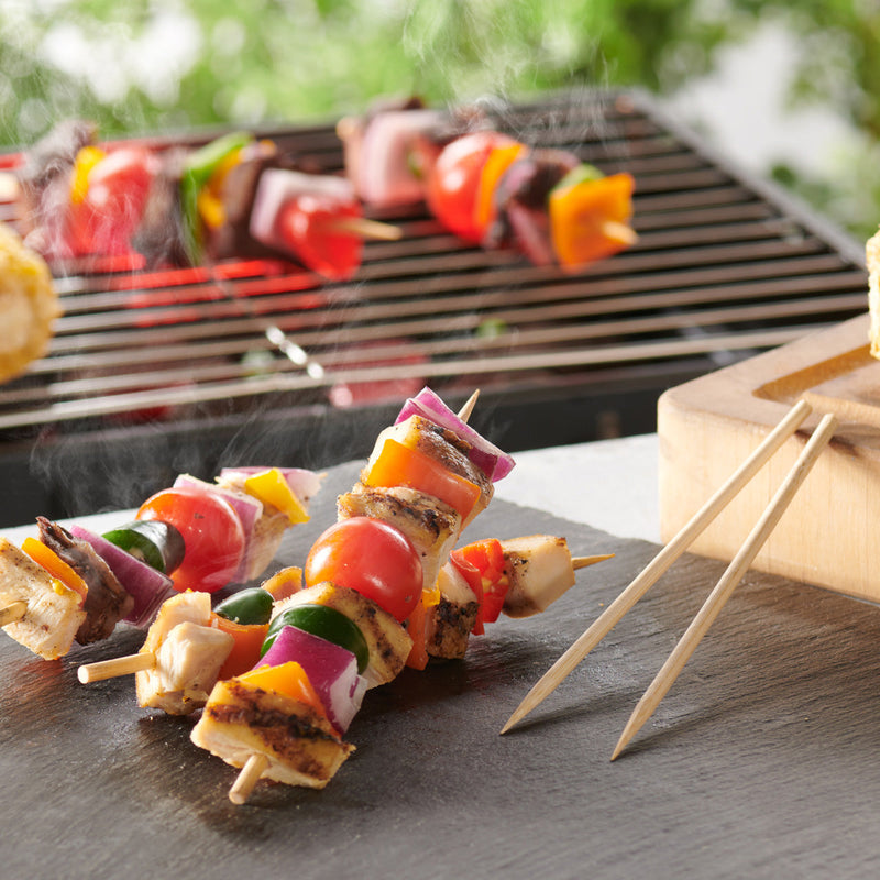 [Case of 5000] 6 Inch Bamboo Skewers For Kabob, Grilling, Fruits, Appetizers, and Cocktails