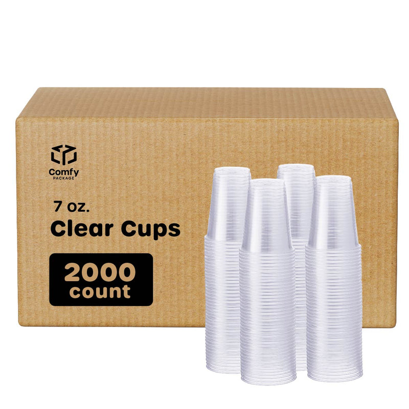 7 oz. Clear Disposable Plastic Drinking Cups
