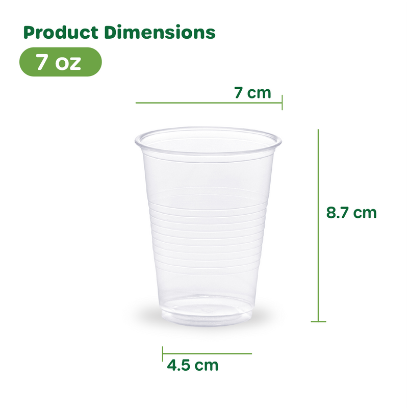 7 oz. Clear Disposable Plastic Drinking Cups