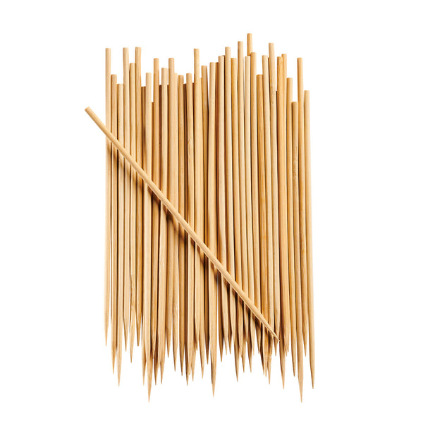 8 Inch Bamboo Skewers For Shish Kabob, Grilling, Fruits, Appetizers, and Cocktails