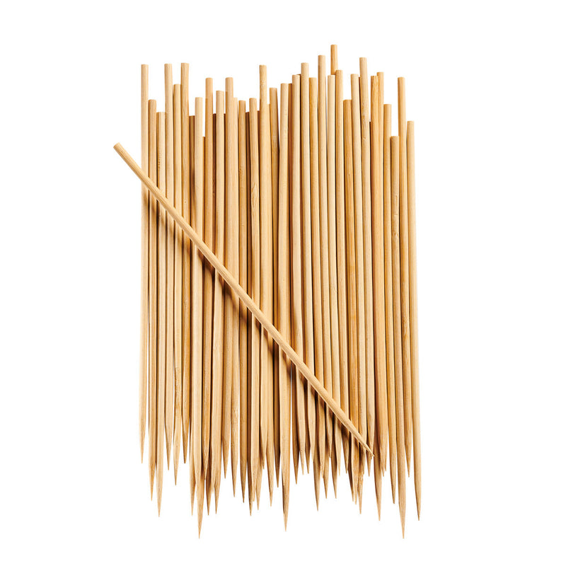[Case of 5000] 8 Inch Bamboo Skewers For Shish Kabob, Grilling, Fruits, Appetizers, and Cocktails