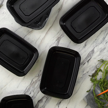 24 oz. Meal Prep Containers With Lids, 1 Compartment Lunch Containers, Bento Boxes, Food Storage Containers