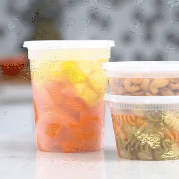 32 oz. Deli Food Storage Containers With Lids