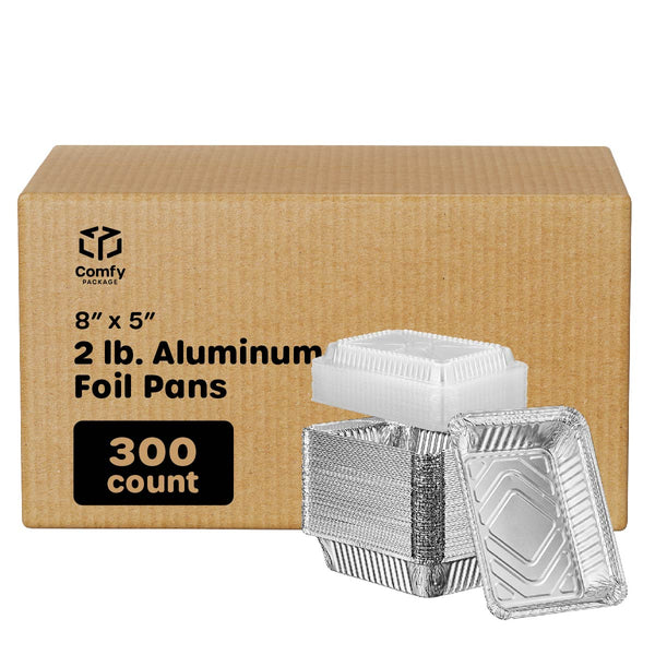 [Case of 300] 2 lb. capacity, Disposable Aluminum Foil Pans