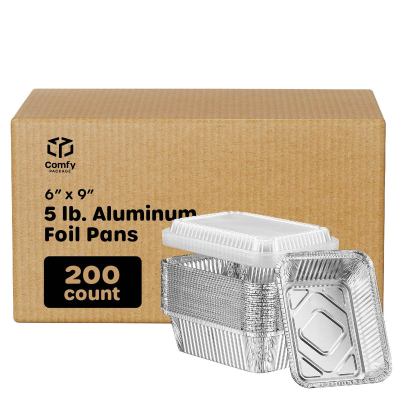 Comfy Package 5 lb. capacity, Disposable Aluminum Foil Pans