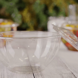 18 oz. Plastic Salad Bowls To Go With Airtight Lids