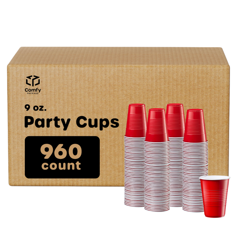 Pink Party Cups, 16 Oz, Plastic Disposable Bulk Party Decorations