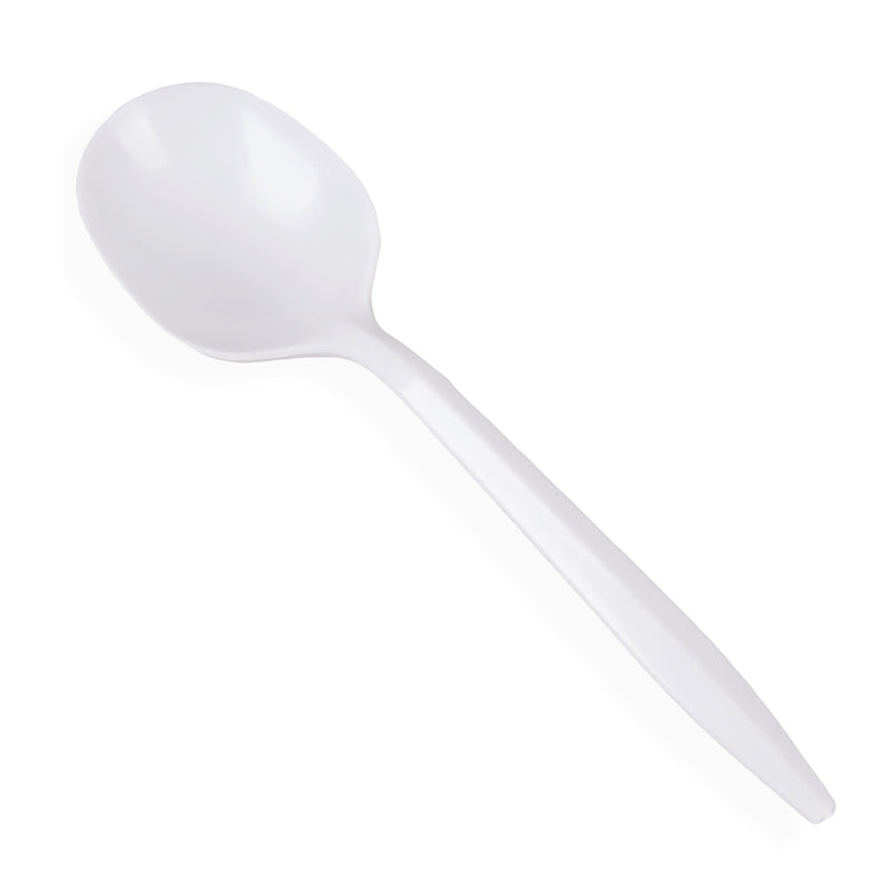 Pantry Value 400 Light-Weight White Disposable Plastic Soup Spoons (Formerly Comfy Package)…