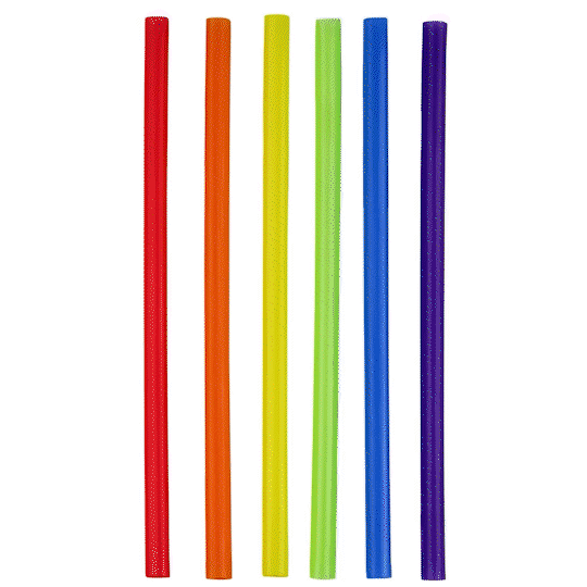 Jumbo Smoothie Straws - 8.5" High Assorted Colors Milkshake Straws