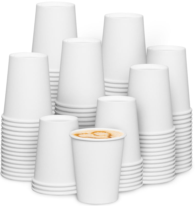 12 oz. White Paper Hot Cups