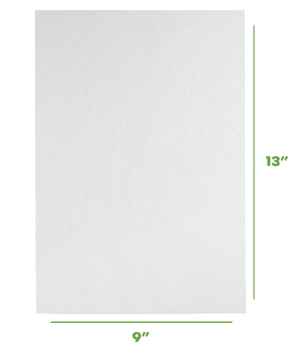 9 x 13 Inch - Precut Baking Parchment Paper Sheets Non-Stick Sheets for Baking & Cooking - White