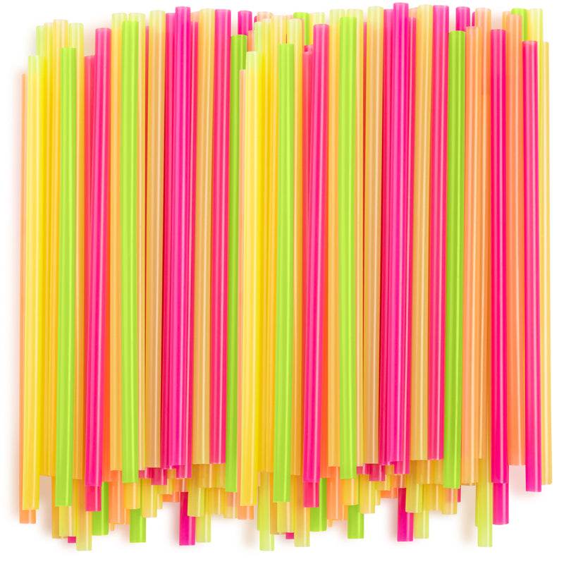 Wide Straws for Drinking & Smoothies - Assorted Colors