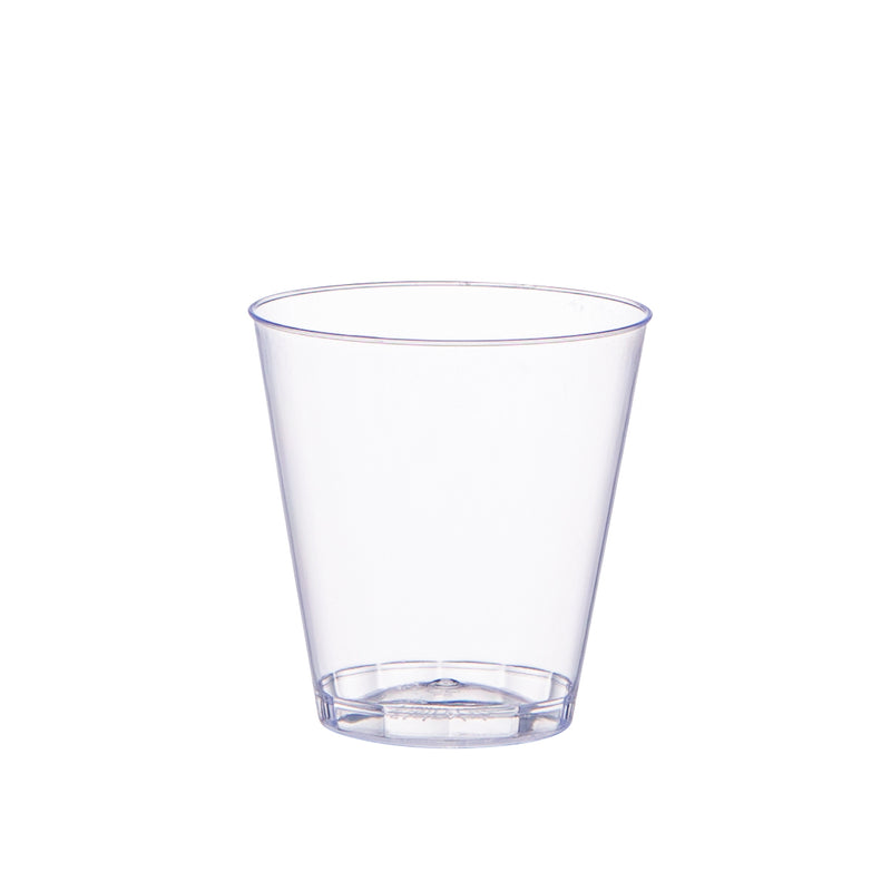 Clear Hard Plastic Shot Glasses 2 oz. Disposable Shot Cups