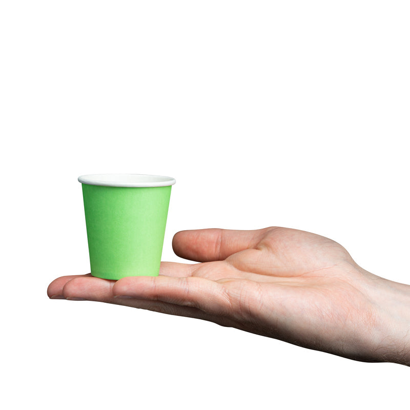 [Case of 3000] 3 oz. Small Paper Cups, Disposable Mini Bathroom Mouthwash Cups - Assorted Colors