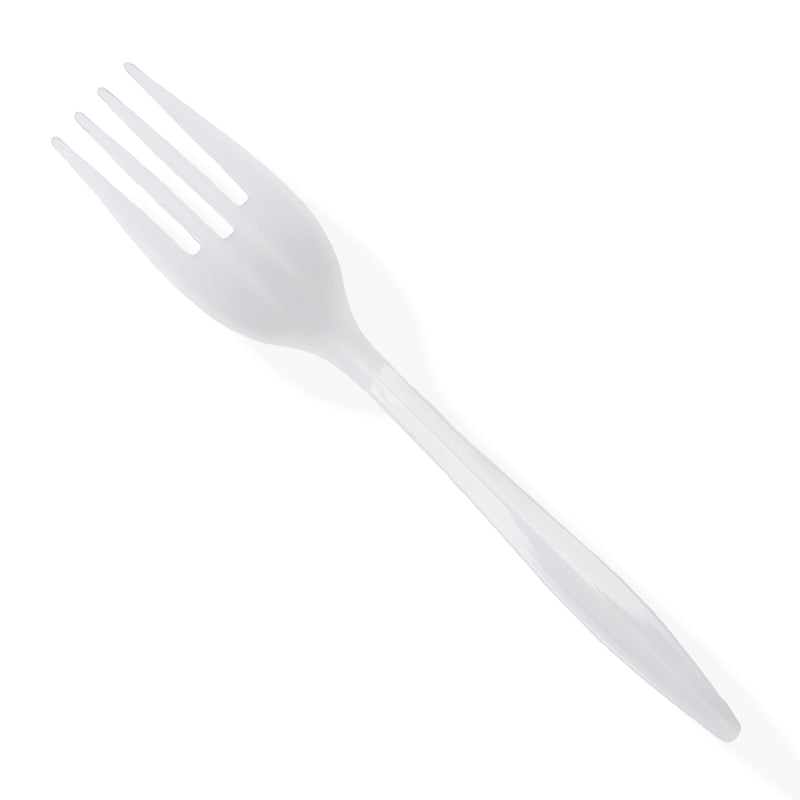 Plastic Forks Medium Weight - White - Comfy Package