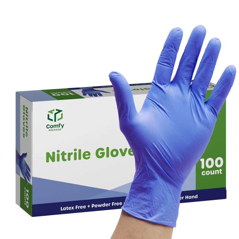 Powder-Free Disposable Nitrile Gloves - Small