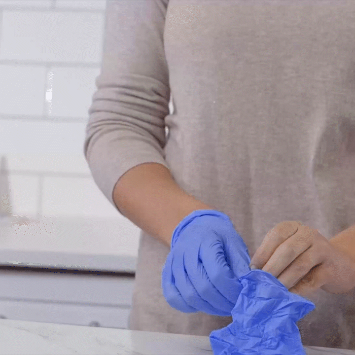 Powder-Free Disposable Nitrile Gloves - Large