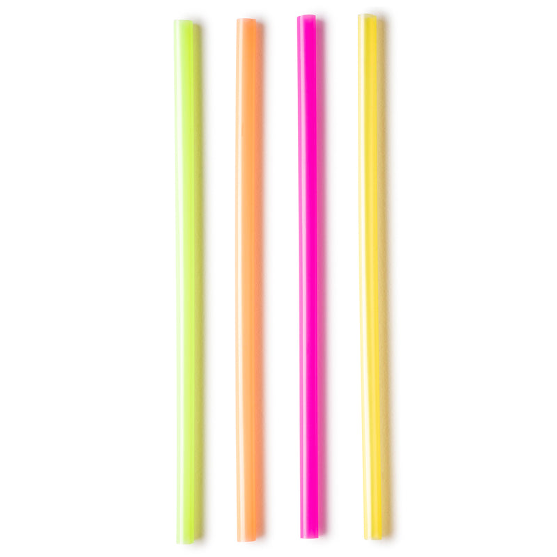 Wide Straws for Drinking & Smoothies - Assorted Colors