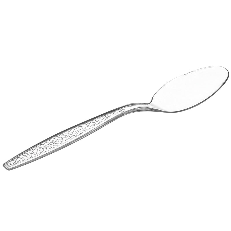 [Case of 1000]  Heavyweight Clear Plastic Tea Spoons