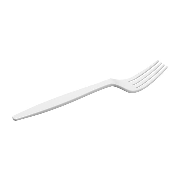 Heavy Duty Disposable Basic Plastic Forks - White
